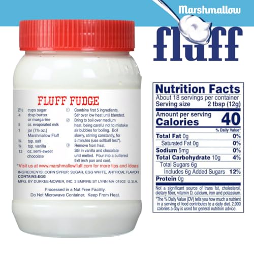 Marshmallow Fluff Fluff Marshmallow Spread, Classic Original Flavor, 7.5oz (Pack of 1) - Image 2