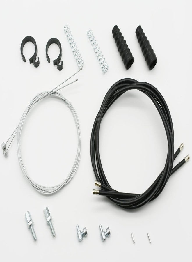 ForconMed Rollator Brake Cable Replacement,45" Brake Cable for The All Brands The Majority of Rollator and Heavy Rollator,Rollator General Brake Cable Parts,Universal Parts,16 Piece Set.(16Pcs/Pkg,Black) - Image 2