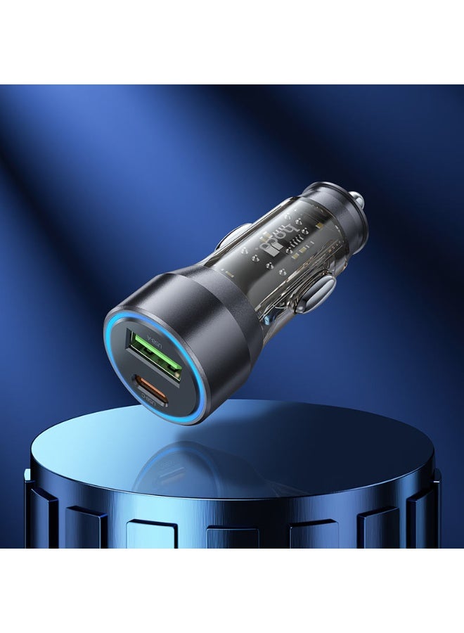 Hoco USB-C Car Charger, Ultra-Compact Dual Port Car Adapter with 20W USB Type-C Port, 18W Qualcomm QC 3.0 USB Port and Overheat Protection for iPhone13,iPad Pro, DriveGear-20W - Image 3