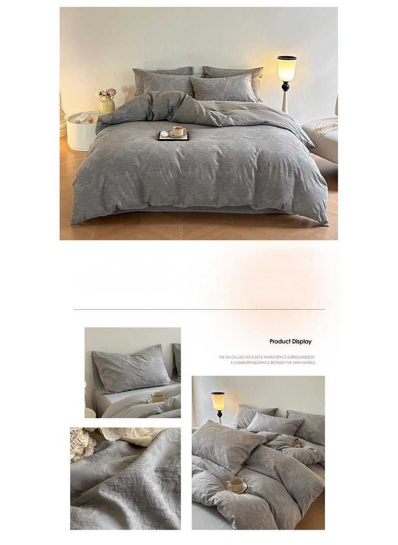 Generic 4-Piece Cotton Comfortable Set Bed Sheet Set Gift Birthday Gift Moving Gift  - Image 4