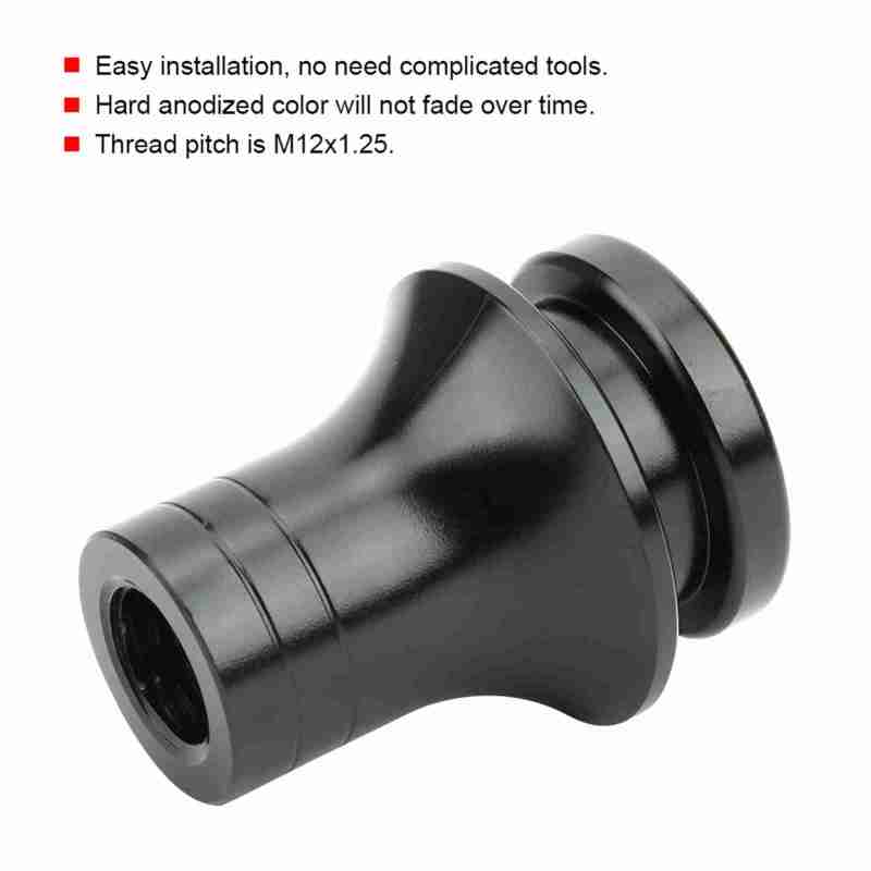 Car Gear Shift Knob Boot Retainer M12 x 1.25 Thread Hard Anodized Aluminum - Fade-Resistant Durable Nut Adapter for Subaru and Most Vehicle Stock Shifters - Image 4