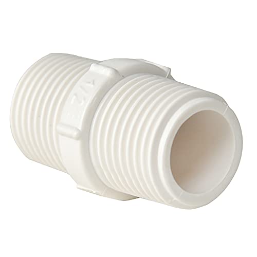 FangKingNo 10pcs 0.75 Inch PVC Nipple Male to Male coupling adaptor of Thread plumbing PIPE connection 3/4Inch (3/4" pack of 10) - Image 5