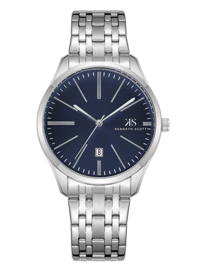 KENNETH SCOTT Men's Stainless Steel Analog Watch K22015-SBSB - 40 mm