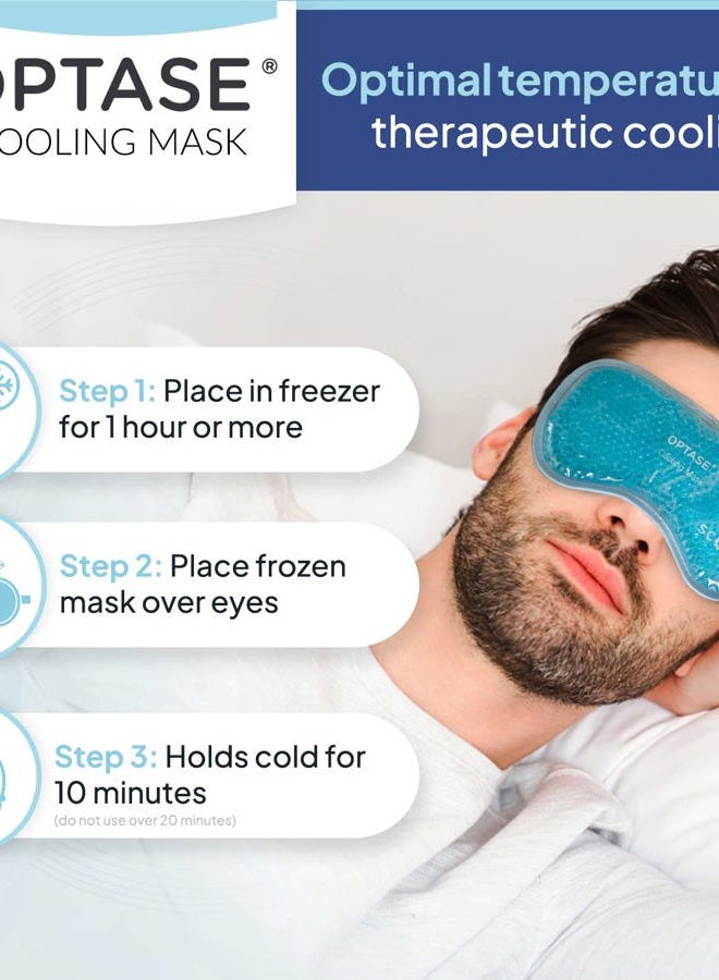 OPTASE Cooling Mask – Gel Eye Mask for Dry Eyes and Seasonal Inflammation Relief – Cold Compress with Innovative HydroCool Technology - Image 5
