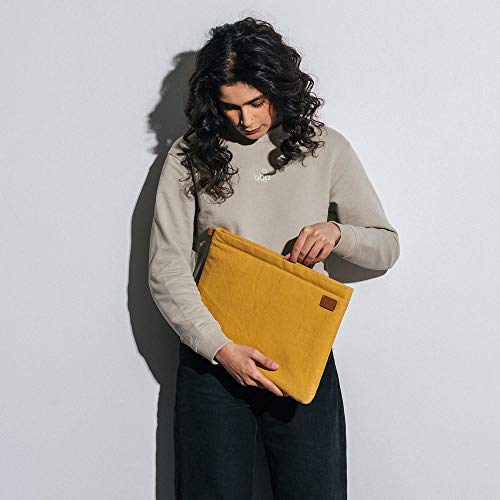 DailyObjects Solid Mustard Yellow Skipper Sleeve for MacBook 15 Inch - Image 2
