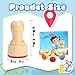 MeCids Kids Wooden Travel Stamps 24 PCS Holiday Travel Stamps Kids Birthday Gift Party Favors Classroom Rewards Art Projects Carnival Prizes for Boys Girls - Image 4