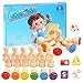 MeCids Kids Wooden Travel Stamps 24 PCS Holiday Travel Stamps Kids Birthday Gift Party Favors Classroom Rewards Art Projects Carnival Prizes for Boys Girls - Image 2