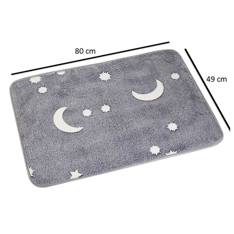 Vdhja Bathroom Microfiber Floor Door Mat in Home Kitchen Living Area Bathroom Office Entrance with Anti Slip Microfiber AntiSkid Bath Mat 49 x 80 cm - Image 3