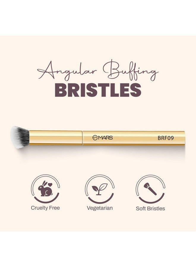 مارس فرشاة التلميع الزاوية من Artist'S Arsenal | تحديد ودمج دقيق | شعيرات صناعية ناعمة | وظيفة متعددة | مقبض مريح لتطبيق سهل | عبوة فاخرة (ذهبية) - Image 5