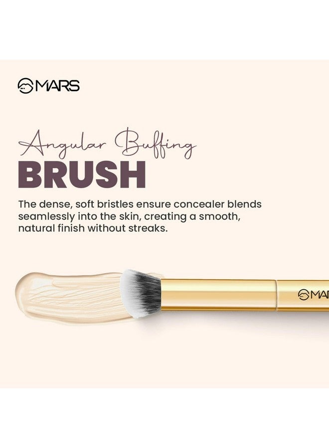 مارس فرشاة التلميع الزاوية من Artist'S Arsenal | تحديد ودمج دقيق | شعيرات صناعية ناعمة | وظيفة متعددة | مقبض مريح لتطبيق سهل | عبوة فاخرة (ذهبية) - Image 4