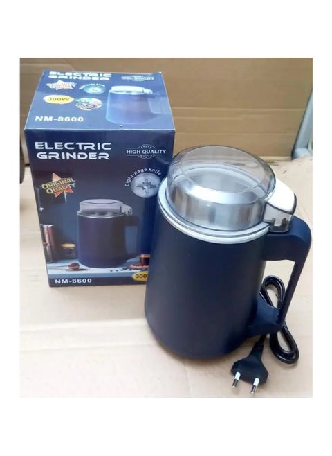 200W Electric Coffee and Spice Grinder - Ultra-fine Coffee Grinder The blade is made of 304 stainless steel, it can handle spices, grains, dry medicinal herbs, seeds, nuts, coffee beans, etc. One-button switch design, you can easily control the coarseness of the grind with just one finger.