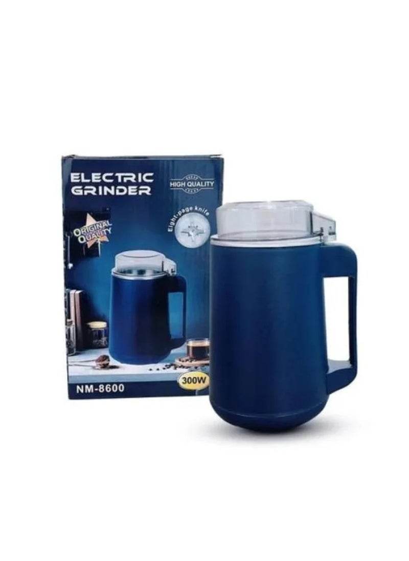 Generic 200W Electric Coffee and Spice Grinder - Ultra-fine Coffee Grinder The blade is made of 304 stainless steel, it can handle spices, grains, dry medicinal herbs, seeds, nuts, coffee beans, etc. One-button switch design, you can easily control the coarseness of the grind with just one finger.  - Image 2