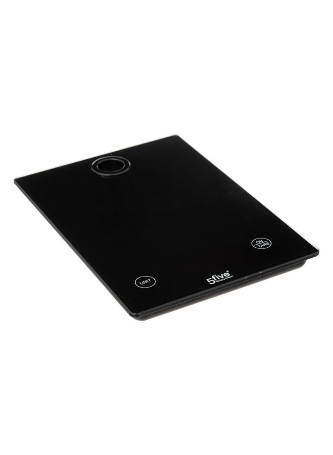 Five Simply Smart Rectangular Hanging Digital Kitchen Scale Black 2 x 16 x 23 cm 189398 - Image 1