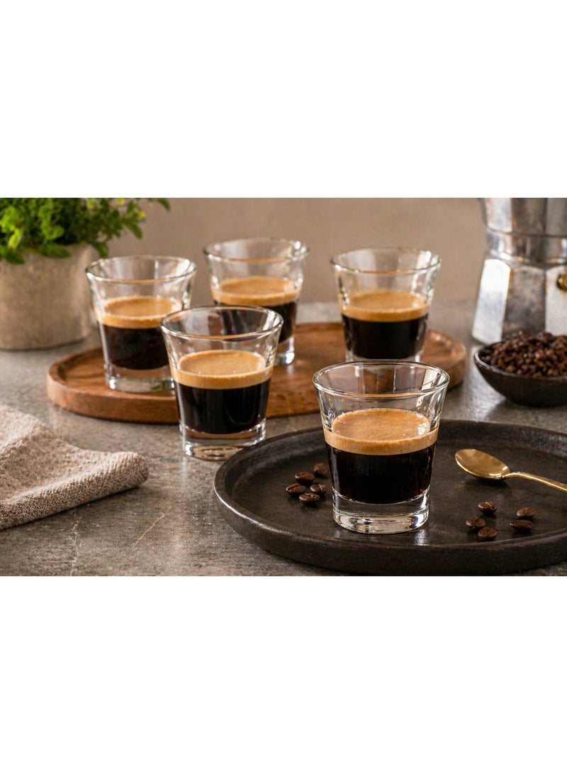 Luminarc ✨ Elegant clear glass set – 12 pieces with a modern design (7.5 cm height) - Image 1