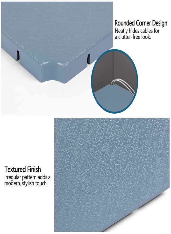 evron Corner Mounting Shelf,Easy to Install Wall Corner Shelf,Wood Immitation with Hole Pattern,Set of 2 (Grey) - Image 4