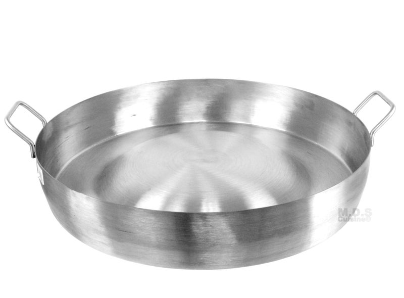 Ematik Comal Convex 215 Stainless Steel Panza Arriba Heavy Duty Commercial Mexican Griddle Extra High Rim 