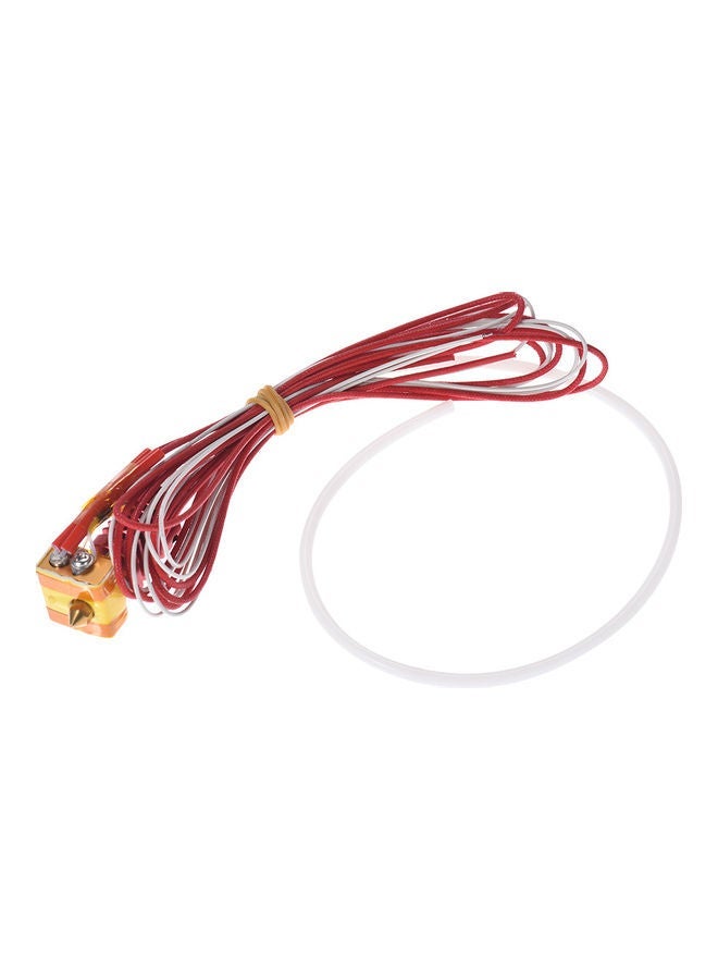 NIBEMINENT 3D Printer Extruder Kit Red/White/Yellow  - Image 1