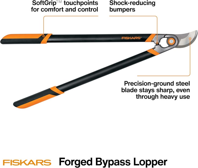 Fiskars مقص مقوى، أداة قطع فروع ثقيلة الوزن مع شفرة قابلة للاستبدال، 30"، أسود/برتقالي - Image 3