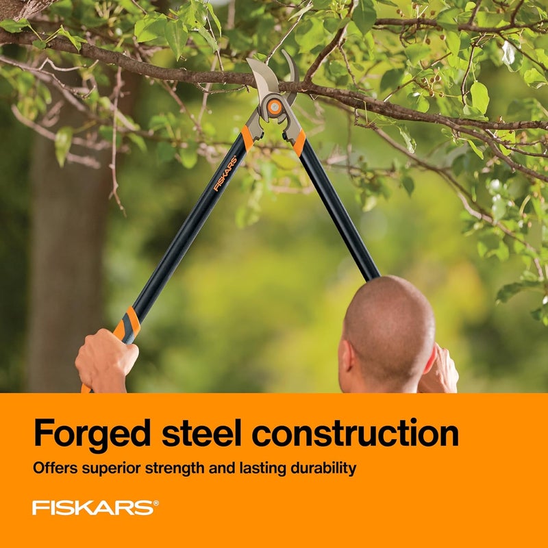 Fiskars مقص مقوى، أداة قطع فروع ثقيلة الوزن مع شفرة قابلة للاستبدال، 30"، أسود/برتقالي - Image 1