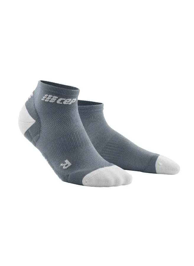CEP CEP - Ultralight Compression Socks Low Cut Grey/Light Grey Men