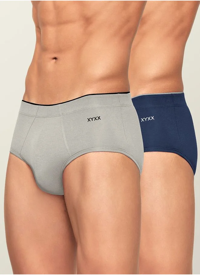 اكس واي اكس اكس Pack of 2 - Seam Detail Modal Briefs by Styli