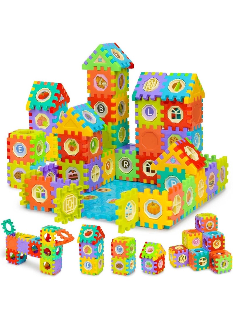 مجموعة مكعبات بناء PIXBLOX للأطفال الصغار والأطفال، 178 قطعة، مجموعات بناء ألعاب - ألعاب بناء STEM - مكعبات بناء متشابكة للأطفال الصغار والأطفال - Image 3