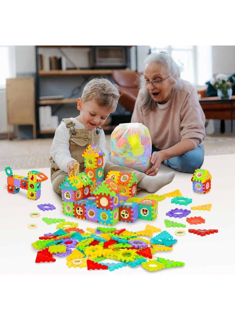 مجموعة مكعبات بناء PIXBLOX للأطفال الصغار والأطفال، 178 قطعة، مجموعات بناء ألعاب - ألعاب بناء STEM - مكعبات بناء متشابكة للأطفال الصغار والأطفال - Image 4