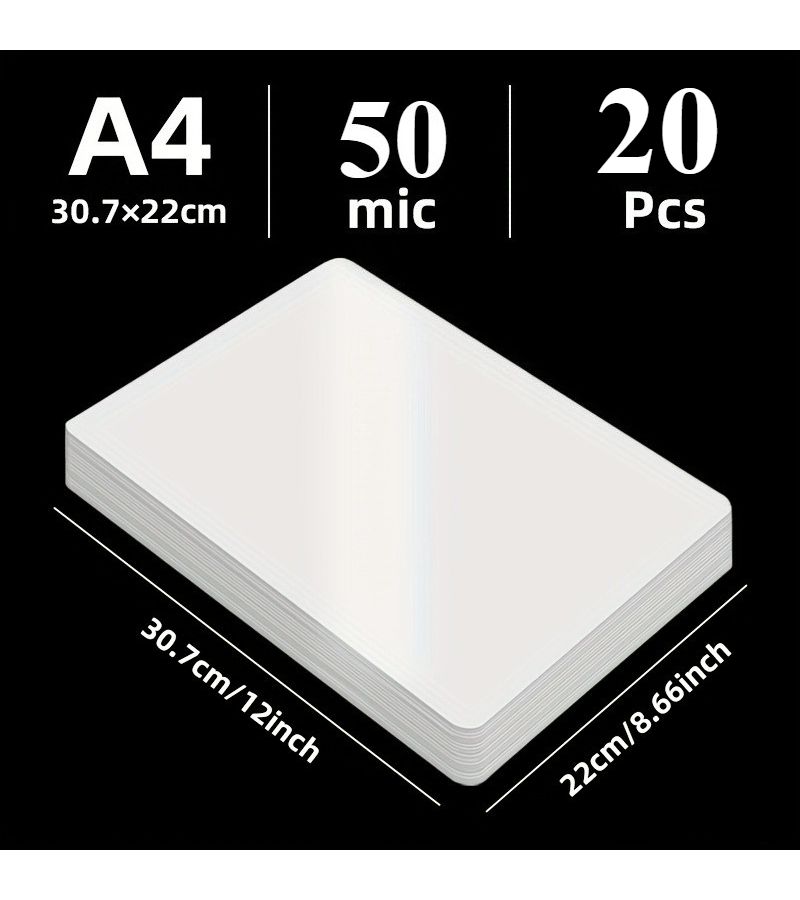 20 Sheets Thermal Sealing Bags 3R Size 3.74x5.31 Inch Heavy Duty Heat Sealed Envelopes with Rounded Corners for Photos Documents Certificates Menus Contracts Pictures Compatible with All Thermal Printers - Image 4