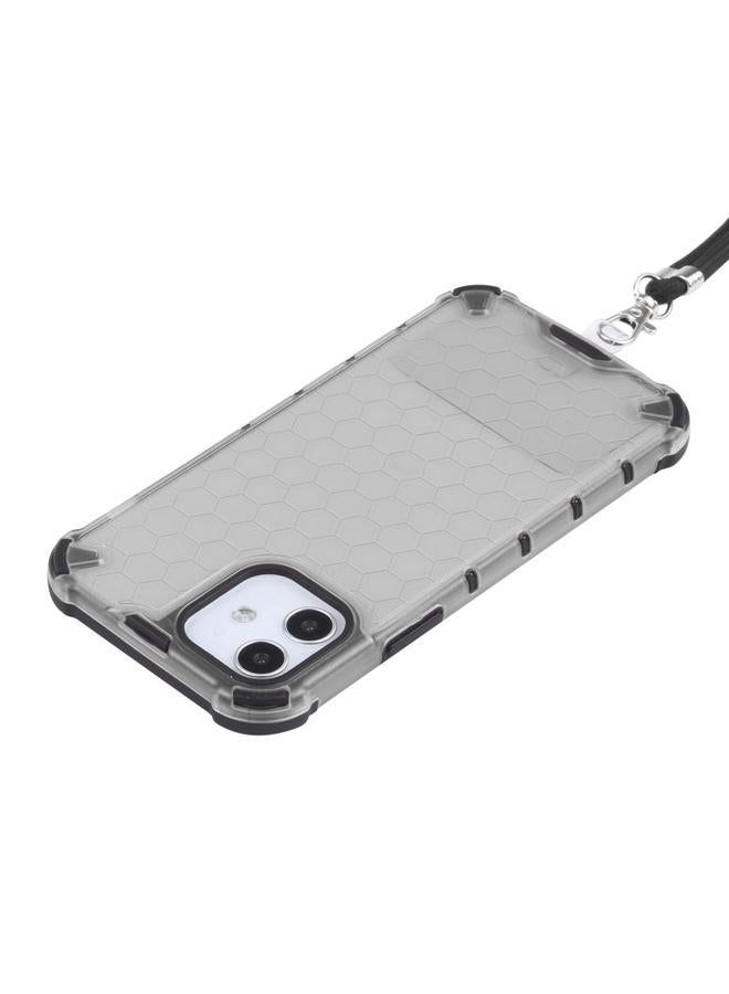 اس-توب جراب لهاتف iPhone 12 mini مقاوم للصدمات مصنوع من مادة PC + TPU مع حبل للرقبة - Image 4
