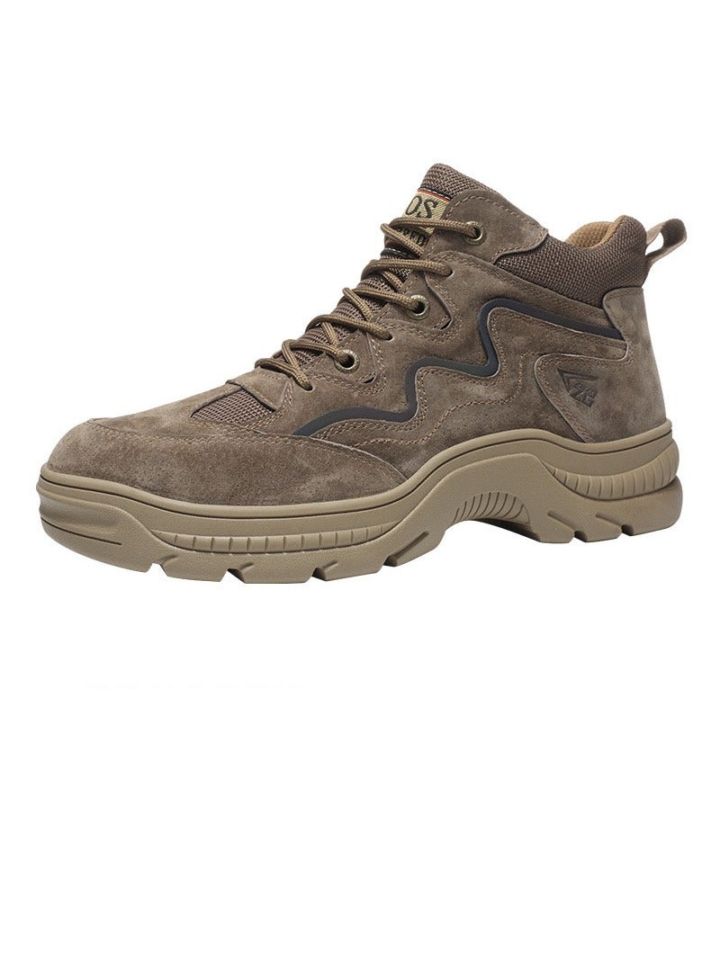 Autumn Men's Labor Protection Shoes Steel Ladle Head Anti Impact Puncture Safety Shoes Wear-resistant Construction Work Shoes