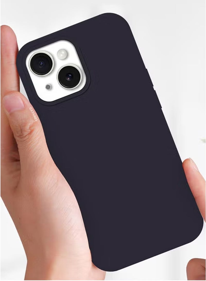 CATANES iPhone 15 Plus Case Silicone Case Cover Durable and Anti Scratch Back Cover Blue - Image 5