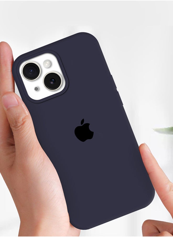 CATANES - iPhone 15 Plus Case Silicone Case Cover Durable and Anti Scratch Back Cover Blue - Image 1