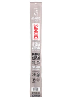 CHOMPS Venison Stick with Beef Added Mild Salt & Pepper 1.15 oz (32 g) 