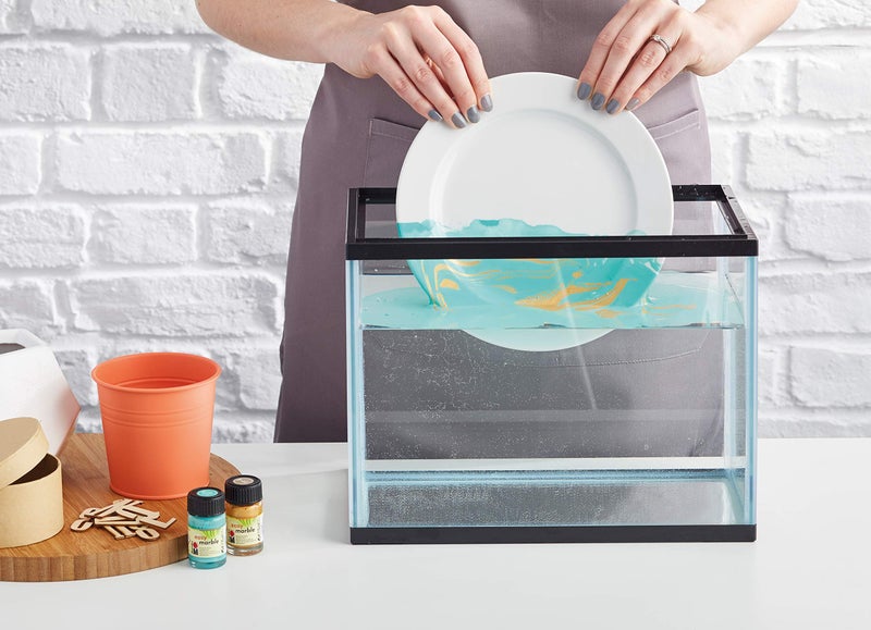 Marabu Easy Marble - Marbling Paint - Bottle of 15 ML - Aubergine (039) - Image 2