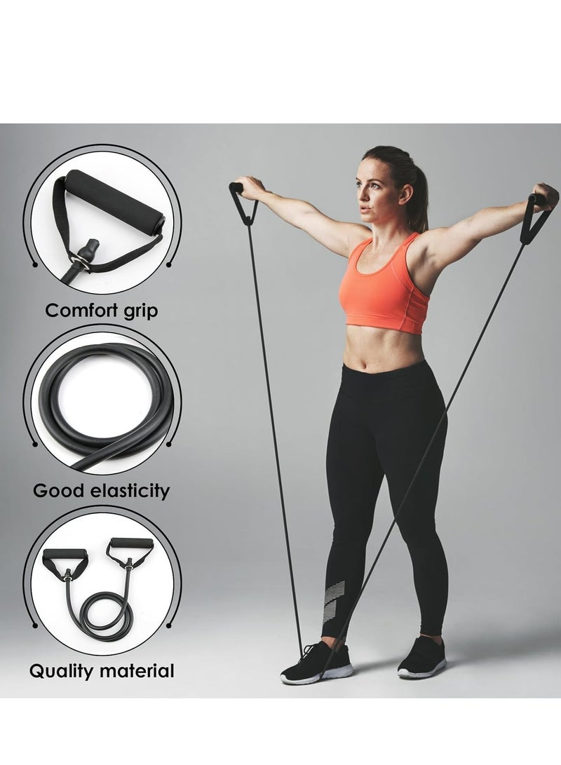 Oasisgalore 30 lbs Resistance Bands with Handles Exercise Bands Pull Up Bands for Resistance Training Home Workout(Black) - Image 4