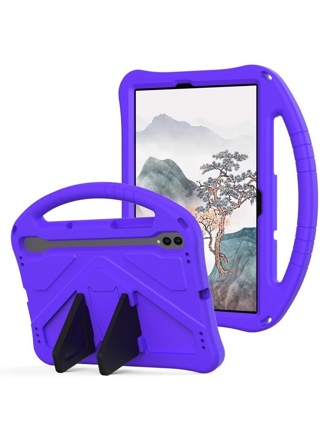 حافظة  لجهاز Galaxy Tab S9 FE 5G للأطفال مقاس 10.9 بوصة، غطاء حماية بمقبض حامل من مادة EVA لجهاز Samsung S9 FE/S9/S8/S7 اللوحي، أرجواني - Image 1