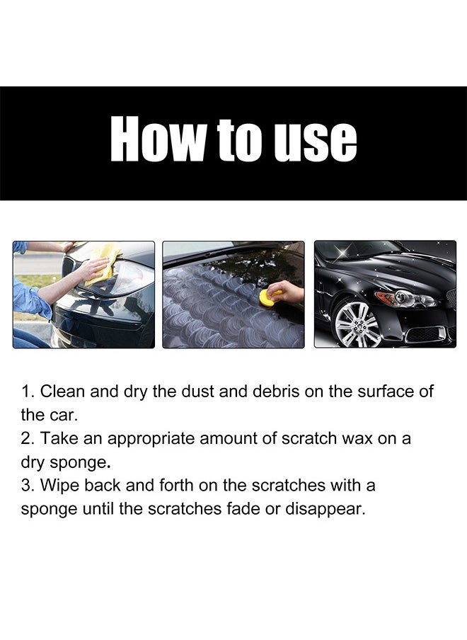 RAYHONG - Car Scratch Removal Wax, Car Scratch Repair Paste, Car Scratch Repair Paste Polishing Wax, Premium Scratch Remover Kit with Wipe & Sponge for Vehicles for Deep Scratches - Image 1