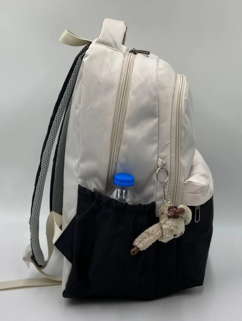 Bevitton Water Resistant Special Bts Fabric Unixes Powder-Mink Backpack 34100