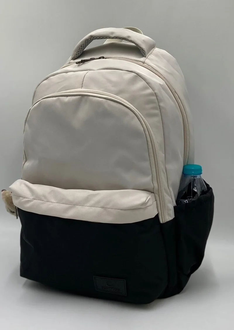 Bevitton Water Resistant Special Bts Fabric Unixes Powder-Mink Backpack 34100