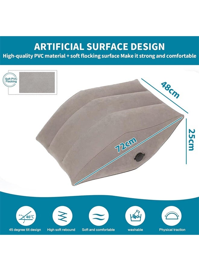 DUNISO Inflatable Leg Raising Pillow, Sleeping Wedge Pillow, Leg Rest Pillow With Inflatable Bag, Relax Muscles, Relieve Back, Leg And Knee Pain After Surgery, Improve Blood Circulation  - Image 4