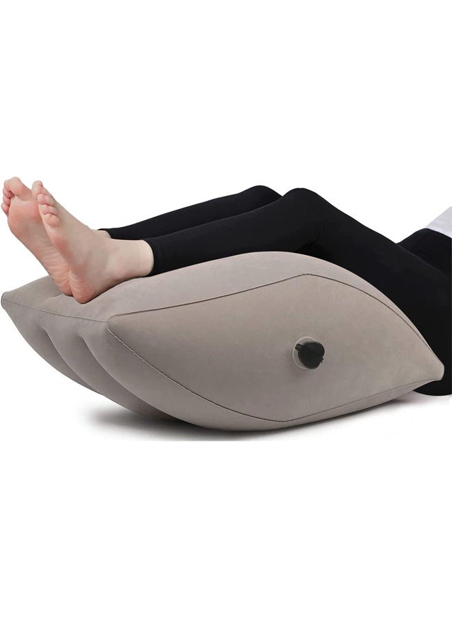 DUNISO Inflatable Leg Raising Pillow, Sleeping Wedge Pillow, Leg Rest Pillow With Inflatable Bag, Relax Muscles, Relieve Back, Leg And Knee Pain After Surgery, Improve Blood Circulation  - Image 1
