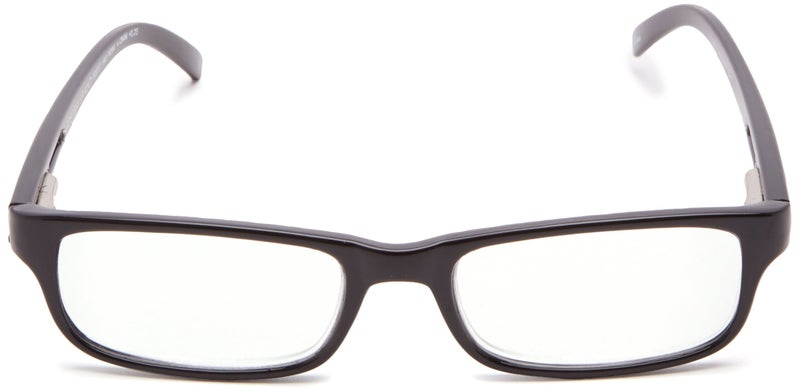 Foster Grant Men's Brandon Rectangular Reading Glasses, Shiny Black/Transparent, 50 Mm US - Image 2