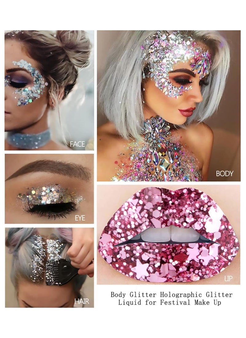 Handaiyan 3 Piece Face & Body Gel Teras Glitter Body Gel C  - Image 4