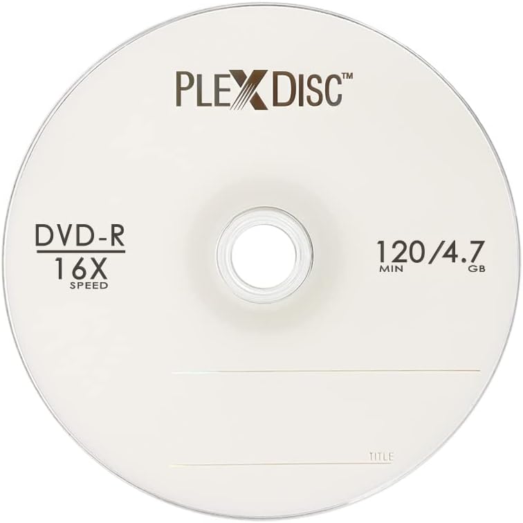 PlexDisc DVD-R 4.7GB 16x Logo Branded Recordable Media Disc - 100 Disc Spindle (FFP) 632-815-BX - Image 2