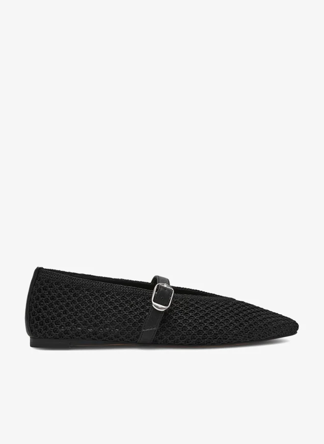 STEVE MADDEN Metallic Woven Ballerinas