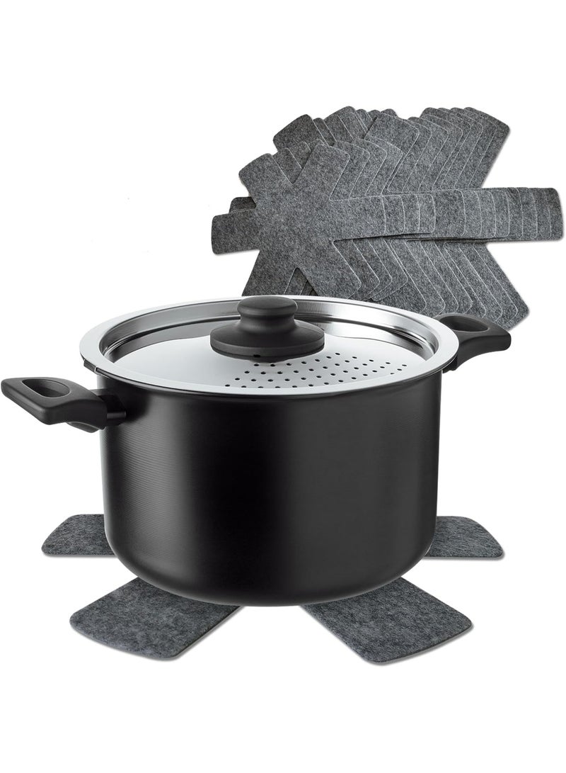 Pot and Pan Protectors Set of 12, 3 Different Size Larger & Thicker Pan Protectors for Stacking and Protecting Your Cookware - Image 3