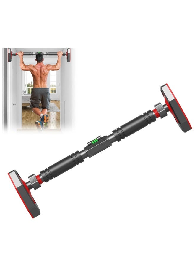 سوبرسو قضيب سحب، قضيب ذقن قابل للتعديل للعرض للمدخل، قضيب تمرين فائق التحمل للجزء العلوي من الجسم، قفل أمان مزدوج وبدون براغي، معدات تدريب قوة اللياقة البدنية للصالة الرياضية المنزلية، أقصى حمولة 900 رطل - Image 1