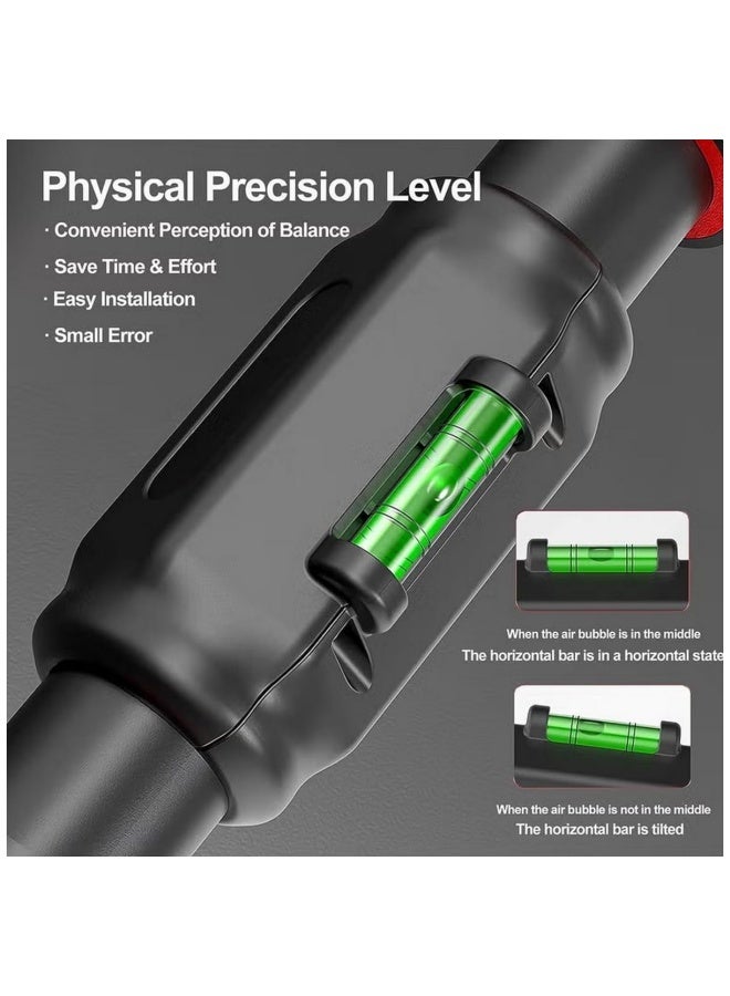 سوبرسو قضيب سحب، قضيب ذقن قابل للتعديل للعرض للمدخل، قضيب تمرين فائق التحمل للجزء العلوي من الجسم، قفل أمان مزدوج وبدون براغي، معدات تدريب قوة اللياقة البدنية للصالة الرياضية المنزلية، أقصى حمولة 900 رطل - Image 4