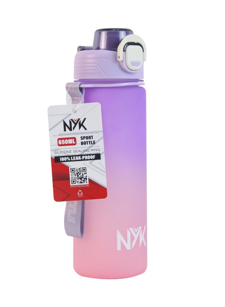 N Y K SPORT BOTTLE-PURPLE SILICON SEALING RING 100% LEAK-PROOF 650ML - Image 1