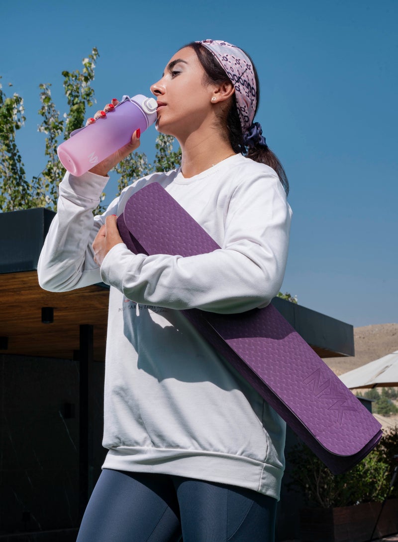 N Y K SPORT BOTTLE-PURPLE SILICON SEALING RING 100% LEAK-PROOF 650ML - Image 2